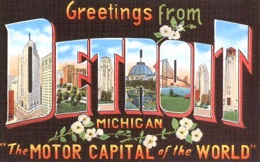 Detroit postcard